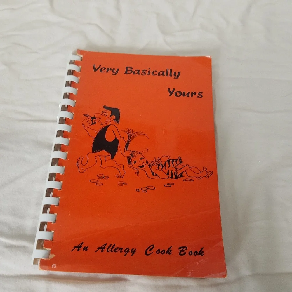 Human Ecology Study Group Very‎ Basically Yours Allergy Cook Book 1970 Orange